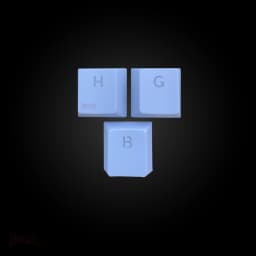 Teclado mecánico gamer AG61 Azul Claro RGB - Azul Switch