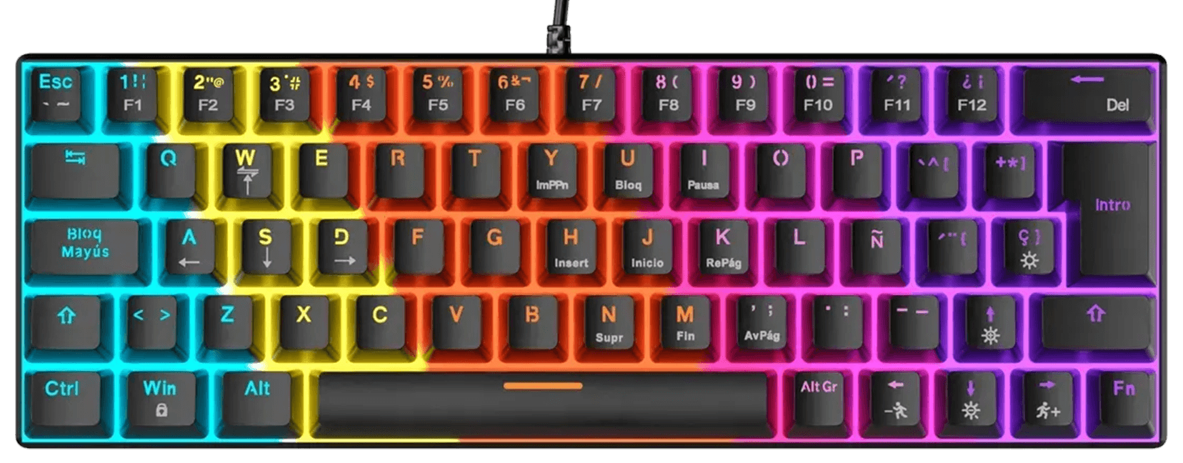 Teclado BD63 en color Negro