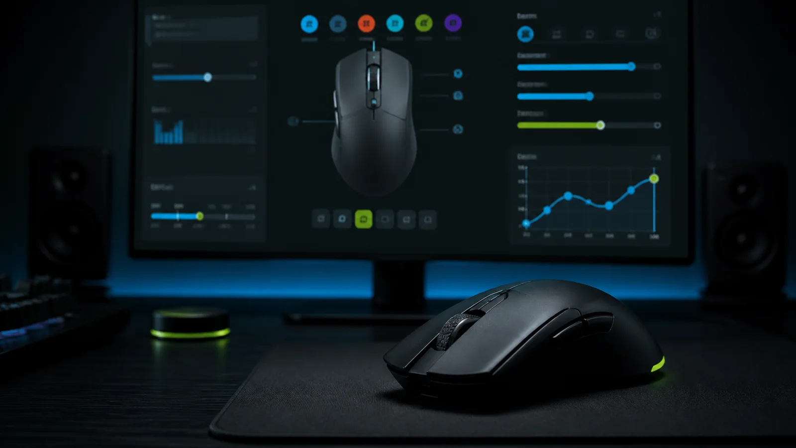 Mouse gamer frente a una interfaz generica de software para configurar DPI y perfiles de shooters