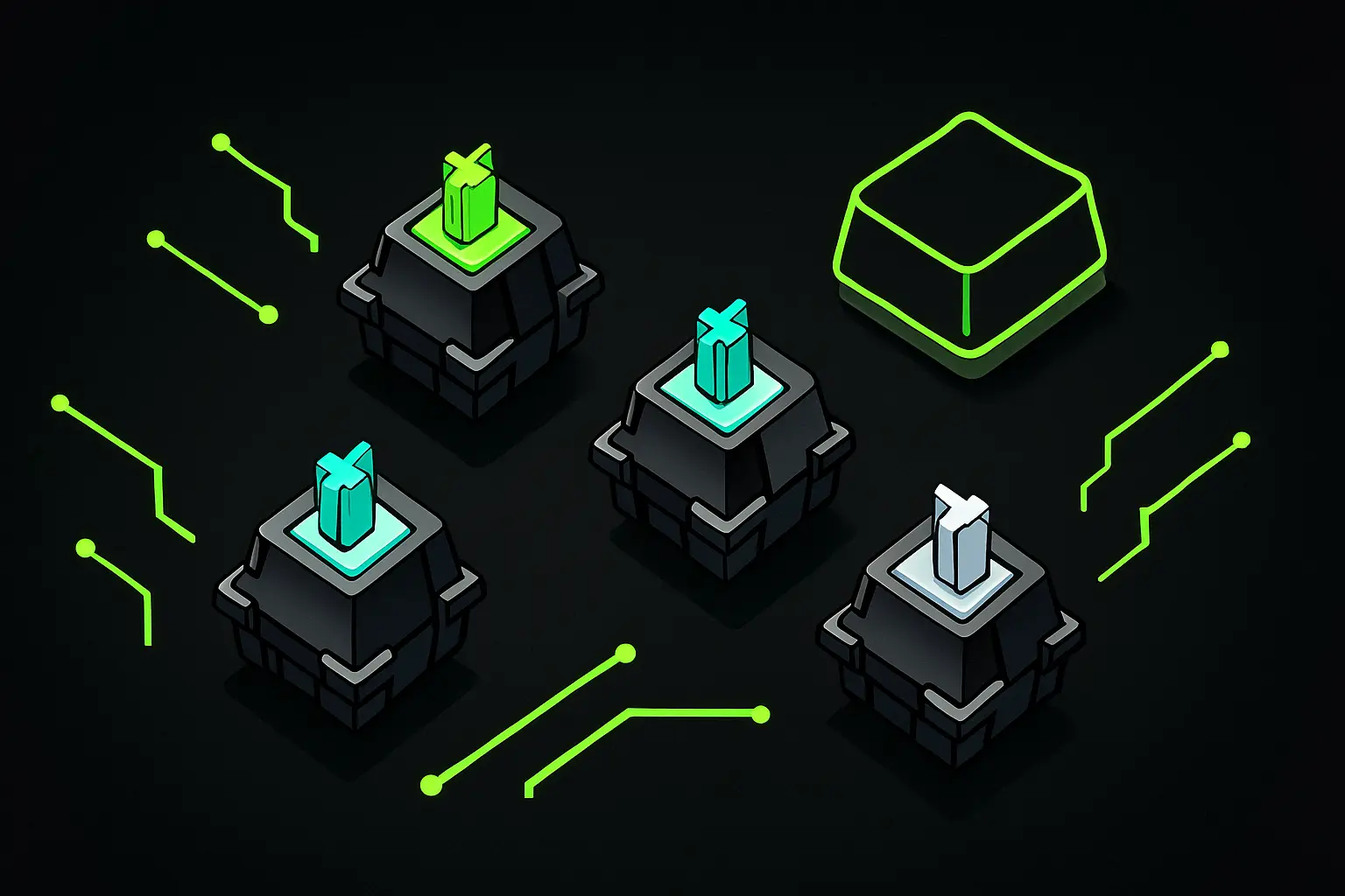 Guía rápida para reemplazar switches en teclados hot-swap