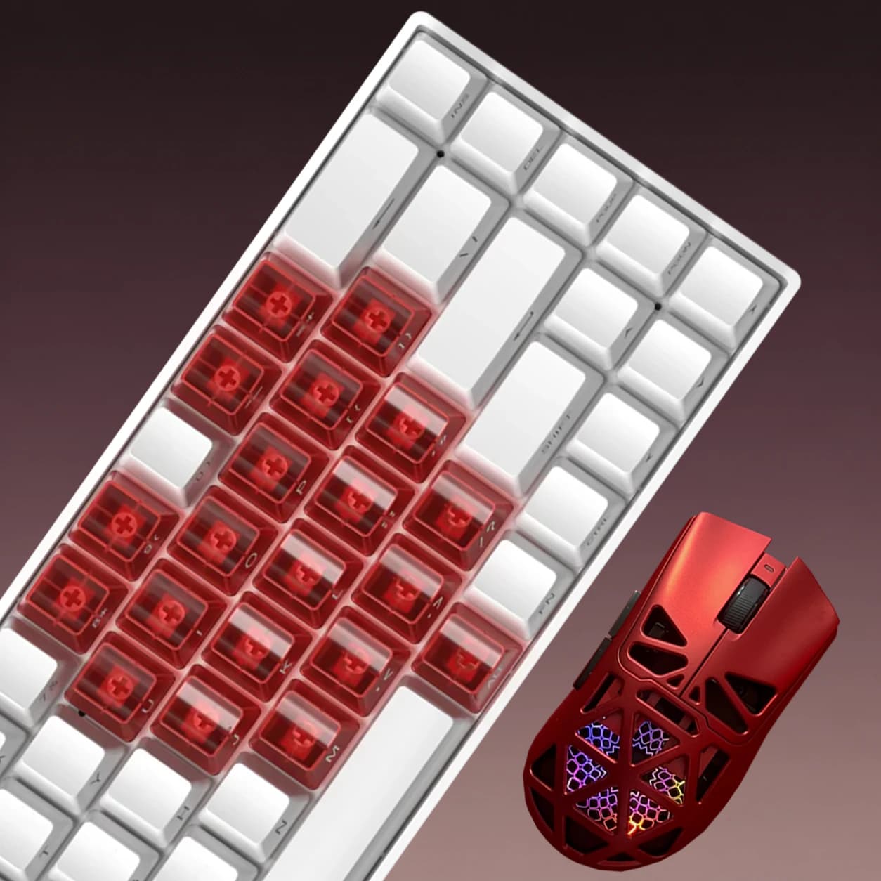 Combo de teclado y mouse Red Sapphire