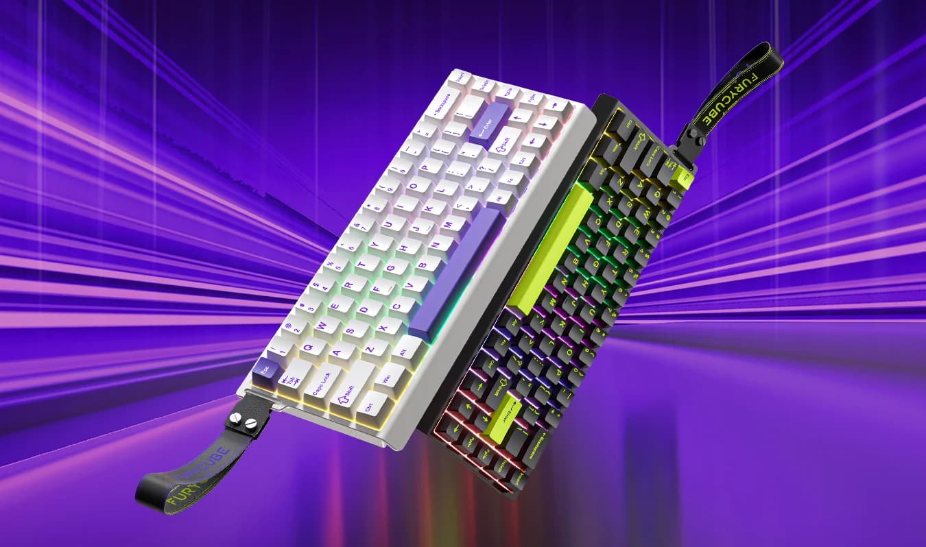 Teclado magnético Furycube M68HE con iluminación RGB