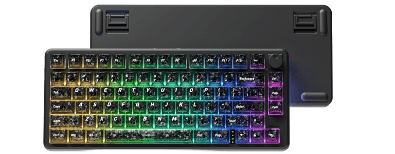 Teclado FC75PRO en color Fibra de carbono forjada