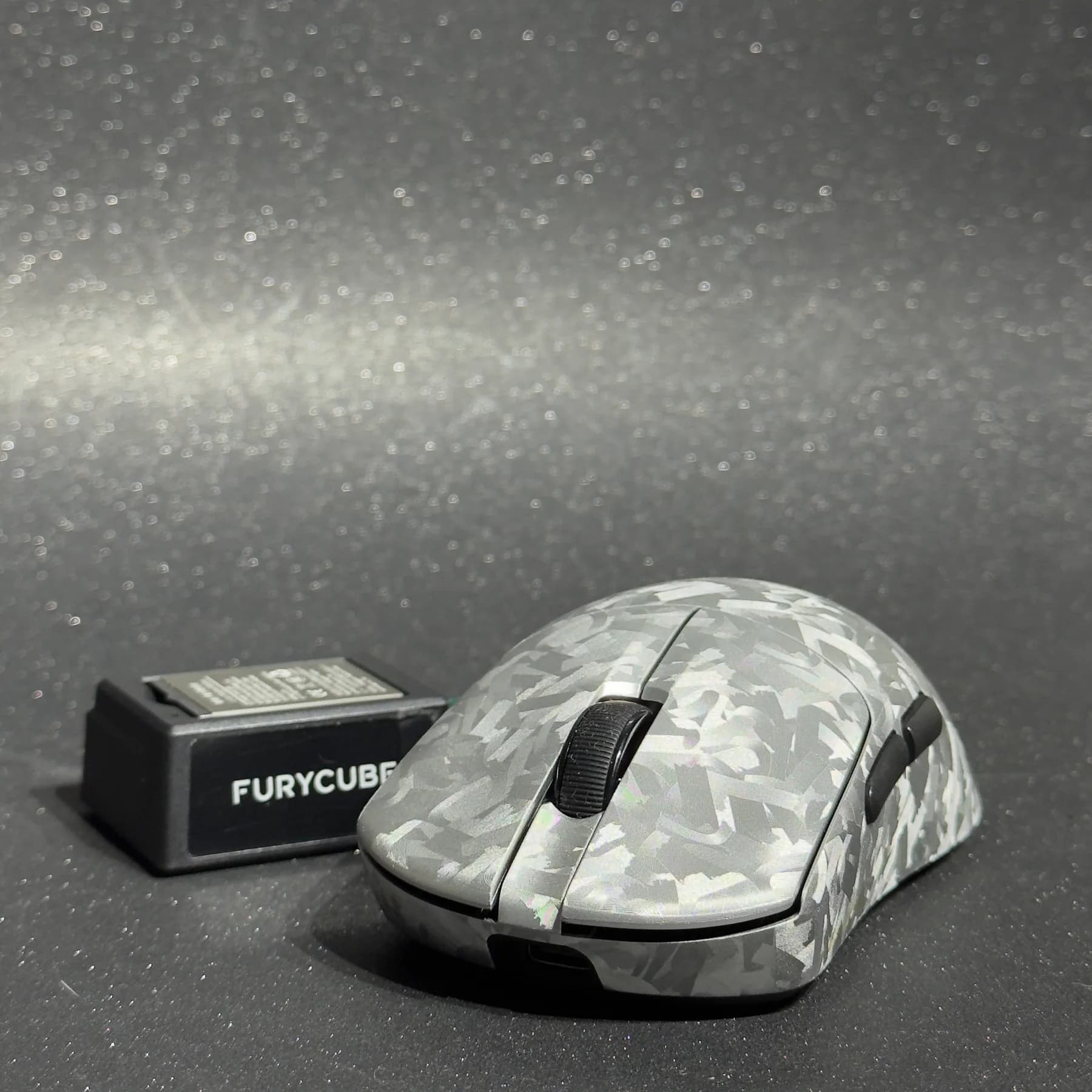 Mouse Gamer Inalámbrico Furycube F1 Phantom Plata 49g PAW3315 16000 DPI Tri-Mode RGB USB-C
