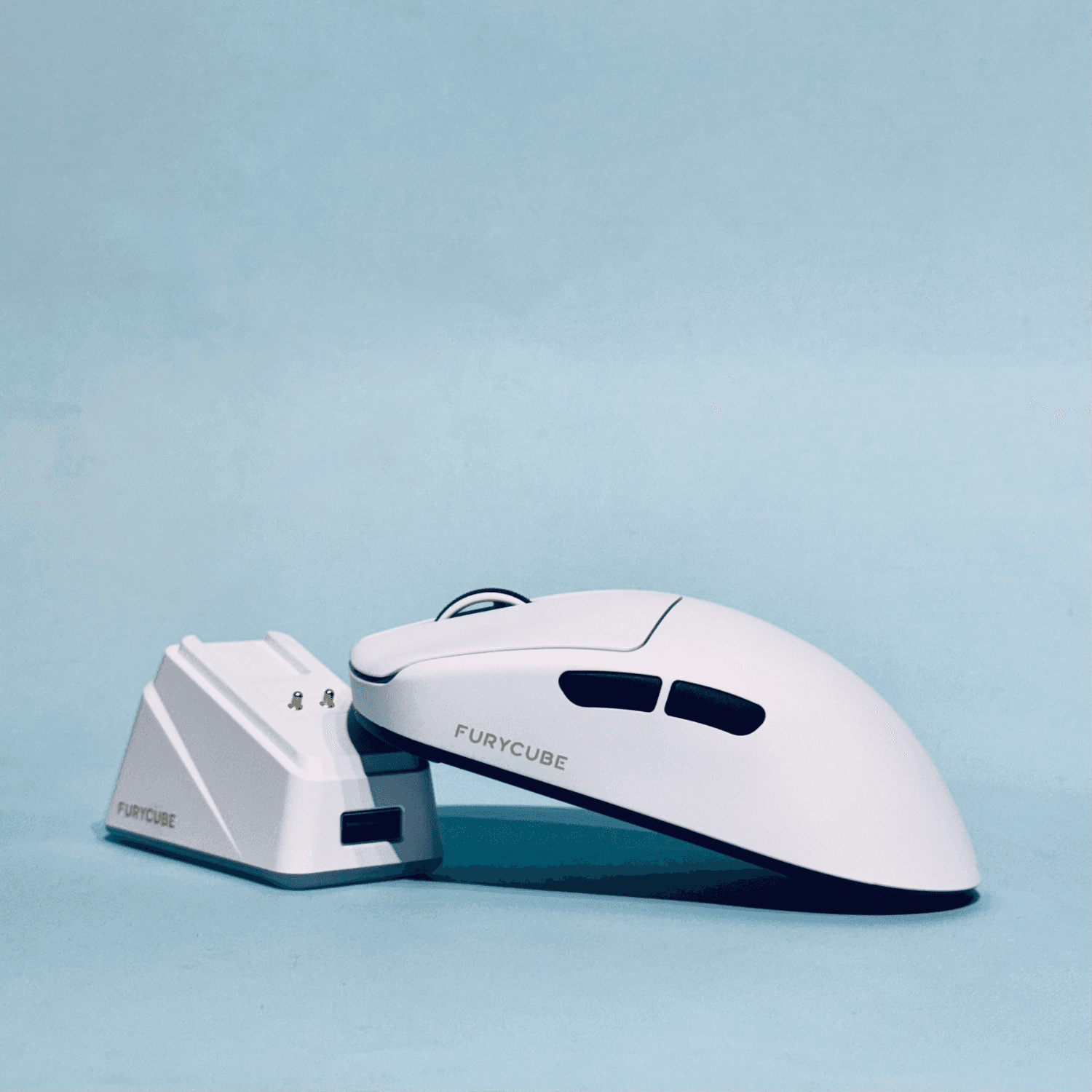 Mouse Gamer Inalámbrico Furycube G13 Pro Blanco 55g PAW3311 22000 DPI 2.4GHz