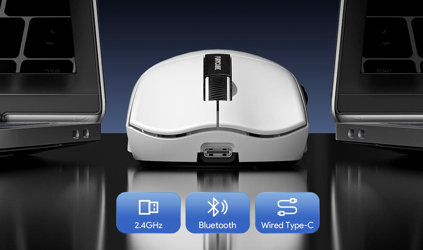 Modos de conexión 2.4 GHz, Bluetooth y USB-C del Furycube G9 Pro