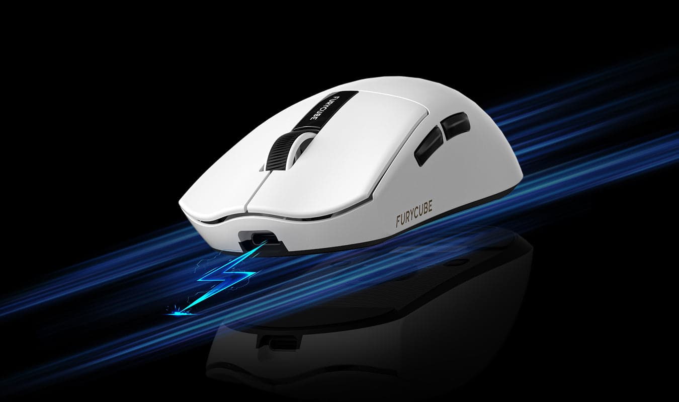 Furycube G9 Pro cargándose sobre su base magnética