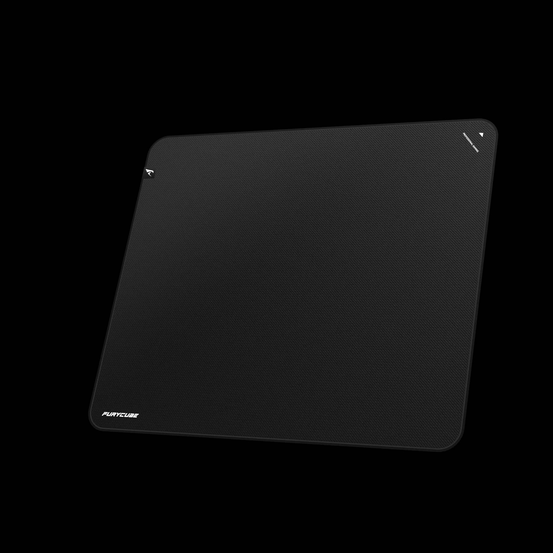 Mouse pad gamer Furycube Zora negro visto desde una perspectiva superior