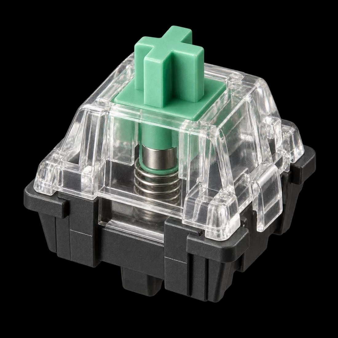 Switch magnético verde con carcasa transparente