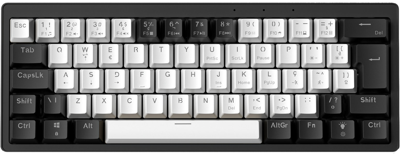 Kit gamer: Teclado Mecánico Gamer SaintGeek AG61 Negro 60% Español